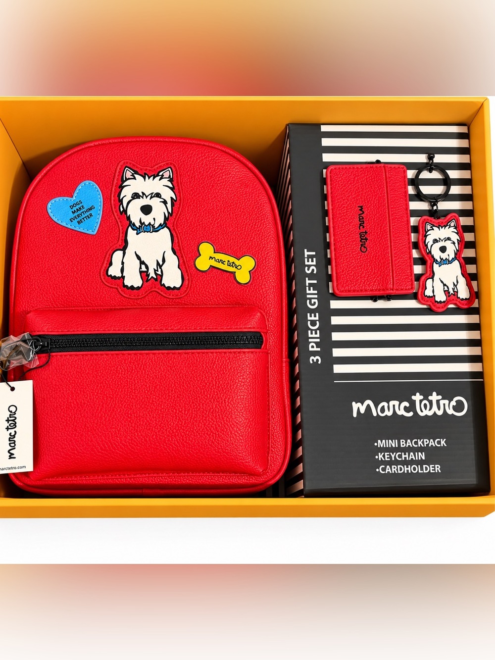 Red Mini Backpack 3-Piece Gift Set - Picture 2 of 15